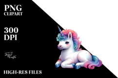 Magical Unicorn in Desert Scene, High-Res PNG Product Image 2