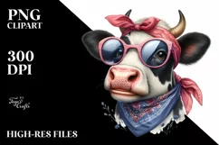 Cow Funny Big Eyes Large Goofy Smile Product Image 1