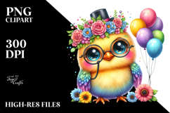 Crazy Cute Baby Chicken PNG Product Image 2