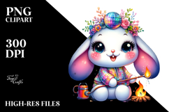 Smiling Baby Rabbit PNG Product Image 2