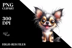 crazy Looking Chihuahua with Big Eyes | Clipart Product Image 3