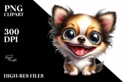 crazy Looking Chihuahua with Big Eyes | Clipart Product Image 1