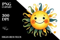 Smiling Sun and Star PNG Product Image 2