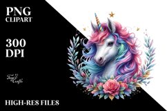 Vibrant Baby Unicorn PNG Product Image 2