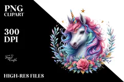 Vibrant Baby Unicorn PNG Product Image 2