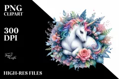 Vibrant Baby Unicorn PNG Product Image 1