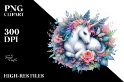 Vibrant Baby Unicorn PNG Product Image 2