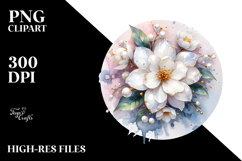 Glossy Jasmine Round Material Product Image 2