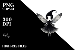 Simple Gothic Fairy PNG Product Image 2