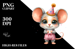 Funny Baby Mouse with Party Hat Product Image 2