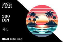 Island Sunset Clipart Product Image 2
