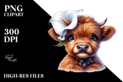 Colorful Smiling Cow Clipart Product Image 3