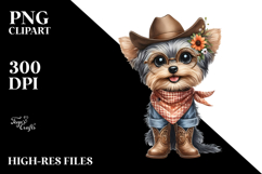 Yorkipoo with Fancy es Clipart Elements Product Image 2