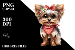 Yorkipoo with Fancy es Clipart Elements Product Image 2