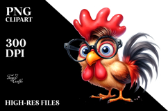 Excited Rooster with Goofy Smile Product Image 2