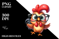 Rooster in es Clipart Design Product Image 2