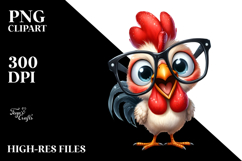 Funny Standing Baby Hummingbird in es Clipart Product Image 2