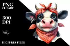 Cow Funny Big Eyes Goofy Smile Product Image 1