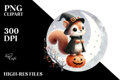 Cute Baby Squirrel on Star, Transparent PNG Product Image 2