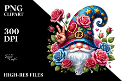 Valentines Gnome with Victory Sign PNG Product Image 2