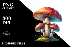 Shiny Mushroom PNG Product Image 3