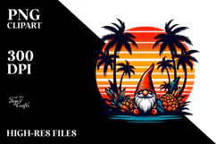Retro Tropical Gnome PNG Product Image 2