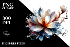 Abstract Artistic Watercolor Splash Sticker Clipart Product Image 2