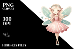 Retro Quirky Fairy Watercolor PNG Product Image 2