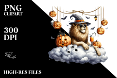 Halloween Lion on Cloud, High-Res PNG Product Image 2