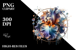 Iris Watercolor Splash PNG Product Image 2
