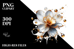 Abstract Narcissus, Watercolor PNG Product Image 2