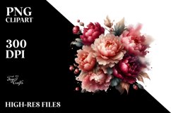 Glossy Peonies Artwork Product Image 1