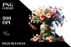 Artistic Jar with Impatiens Product Image 3