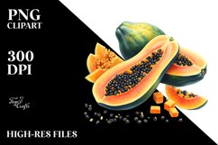 Colorful Papaya | Sublimation Clipart Product Image 3