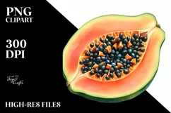 Colorful Papaya | Sublimation Clipart Product Image 3