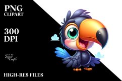 Colorful Smiling Toucan Clipart Product Image 3