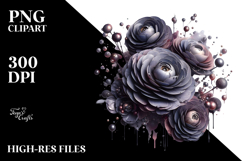 Glossy Ranunculus, PNG Product Image 2