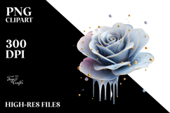 Rose Watercolor Splash PNG Product Image 2