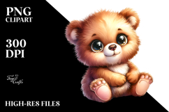 Cute Baby Bear PNG Product Image 2