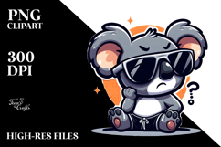 Silly Cartoon Koala, Trending PNG Product Image 2