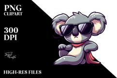 Silly Cartoon Koala PNG Product Image 2