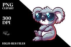 Silly Cartoon Koala PNG Product Image 2