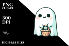 Funny Simple Cute Ghost PNG Product Image 2