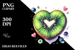 Kiwi Heart PNG Product Image 2