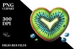 Kiwi Heart PNG Product Image 2