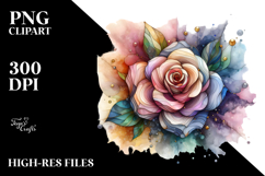 Stained Diamond Rose PNG Product Image 2