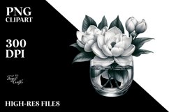 Artistic with Large Gardenia | Clipart Product Image 3