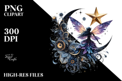 Gothic Fairy on a Star Product Image 2