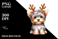Watercolor Yorkshire Terrier PNG Product Image 3