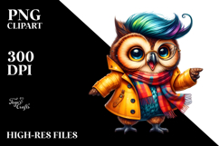 Cute Dancing Owl, Transparent PNG Product Image 2
